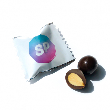 Конфета "Орех в шоколаде" с логотипом 8 г