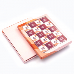 Шоколадный набор с логотипом 100 г "Крышка-дно"