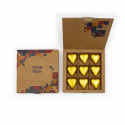Шоколадный набор "Сердца" с логотипом 68 г "Книга" крафт