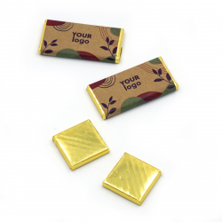 Шоколад с логотипом 10 г крафт