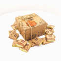 Шоколадный набор с логотипом 150 г "Куб" крафт