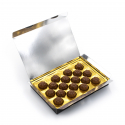 Коробка цукерок "Gold NUT" з логотипом 205 г "Книга"