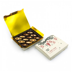 Коробка цукерок Elegance з логотипом 125 г Книга