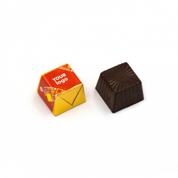 Цукерка Praline у шоколаді з логотипом