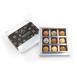 Шоколадный набор French truffle box с логотипом 110 г