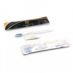 Набор для чистки зубов (щетка и зубная паста) с логотипом