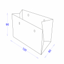 Пакет картонный 120х60х90 с логотипом
