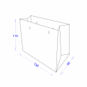 Пакет бумажный 130х60х110 с логотипом