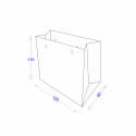 Пакет бумажный 120х60х110 с логотипом