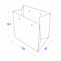 Пакет бумажный 120х80х120 с логотипом