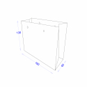 Пакет картонный 160х60х130 с логотипом