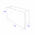 Пакет бумажный 170х60х140 с логотипом