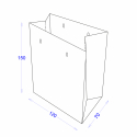 Пакет бумажный 120х70х150 с логотипом