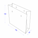 Пакет паперовий 150х50х150 з логотипом
