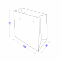 Пакет бумажный 130х60х160 с логотипом