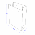 Пакет бумажный 120х50х170 с логотипом