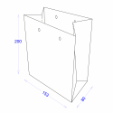 Пакет бумажный 153х80х200 с логотипом