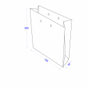 Пакет бумажный 180х50х200 с логотипом