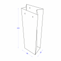 Пакет паперовий 65х45х210 з логотипом