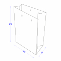 Пакет бумажный 140х70х210 с логотипом
