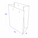 Пакет бумажный 150х80х230 с логотипом