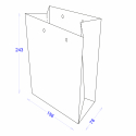 Пакет паперовий 156х78х243 з логотипом