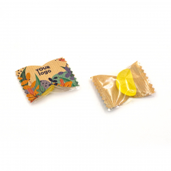 Леденец Citrus Mix с логотипом (Флоу-Пак) крафт