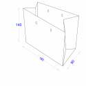 Пакет картонний 180х90х140 з логотипом