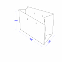 Пакет картонний 200х100х140 з логотипом