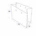 Пакет паперовий 170х70х140 з логотипом