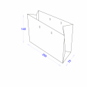 Пакет паперовий 200х70х140 з логотипом