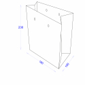 Пакет бумажный 180х100х230 с логотипом