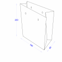 Пакет картонний 180х90х230 з логотипом