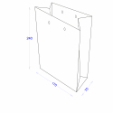 Пакет картонний 170х70х240 з логотипом