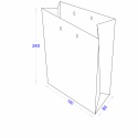 Пакет картонний 180х80х240 з логотипом