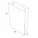 Пакет картонный 220х60х307 (А4) с логотипом