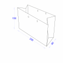 Пакет бумажный 230х80х150 с логотипом