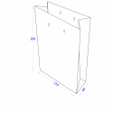 Пакет картонний 170х60х250 з логотипом