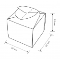 Бонбоньерка "Кубик" 35х35х35 мм с логотипом