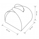 Бонбоньєрка "Класична" 45х45х45 мм з логотипом