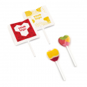 Леденец на палочке "Heart" с логотипом 8 г