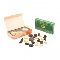 Коробка цукерок Fruits in chocolate з логотипом 150 г Книга